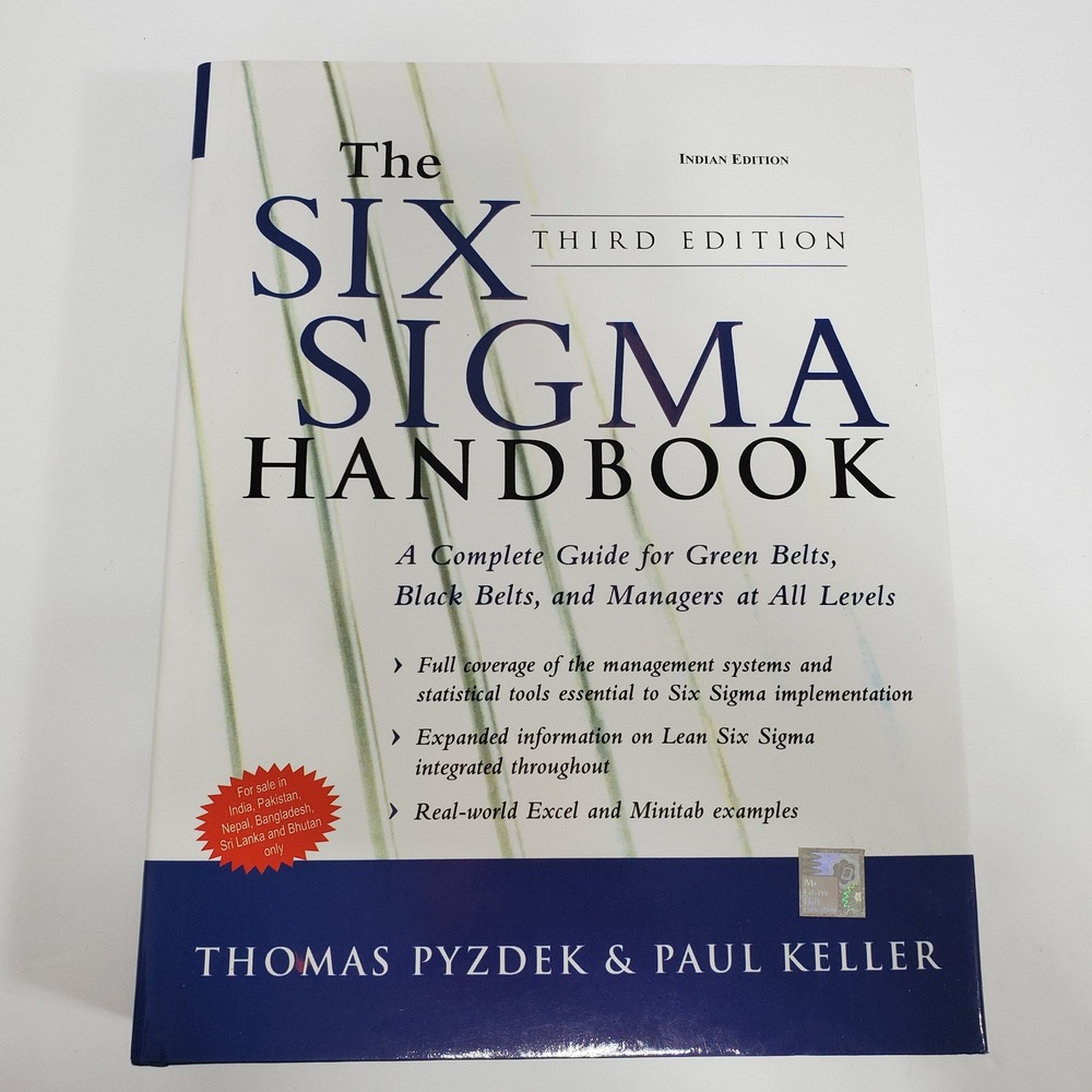 The Six Sigma Handbook Third Ed.Thomas Pyzdek Paul Keller Lean Guide McGraw Hill